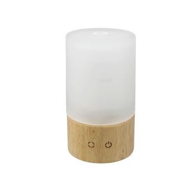 China Wood Base Mini Ultrasonic Aroma Diffuser 85ml Water Tank pp Humidifier Brand New Diffuser for sale