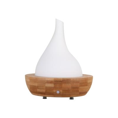 China PP Water Reservoir 2021 Product Timer Air Humidifier Diffuser Glass And Popular Aroma Grain Bamboo Diffuser for sale