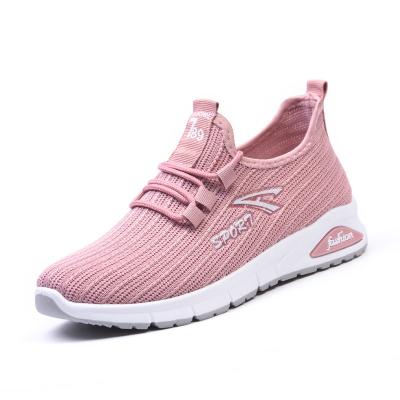 China Fashion Trend JSY061 Wholesale Casual Women's Shoes Hot Fashion Knit Sneakers Shoes New Working Safety Shoes for sale