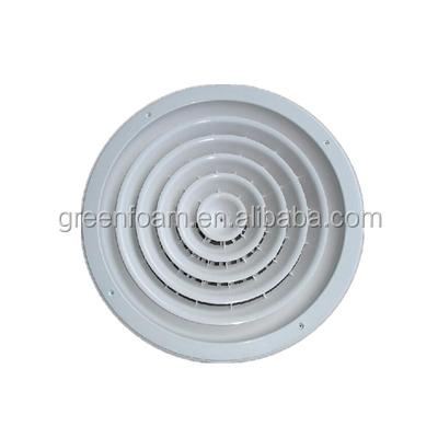 China Hot Selling ABS Plastic / Aluminum Round Ceiling Air Diffuser For HVAC Insulation Duct System for sale