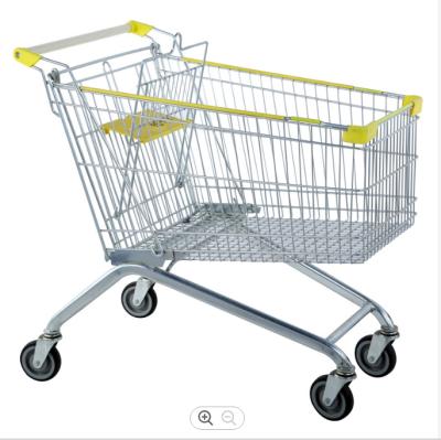 China Eco - Friendly Supermarket Shopping Trolley With High Quality Trolley Supermarket Vending for sale