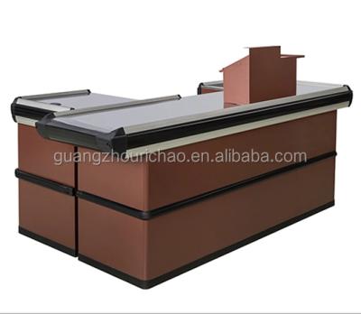 China Antirust Supermarket Checkout Counter , Checkout Table Cashier Counter for sale