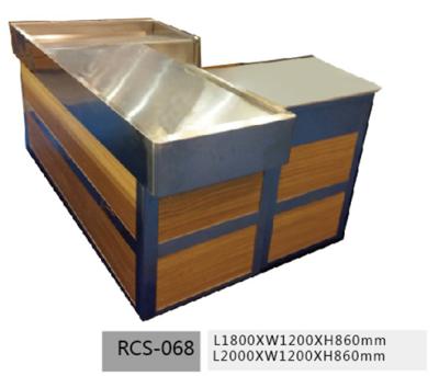 China Supermarket cashier antirust store checkout counter for sale for sale