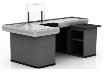 China Supermarket .store.shop grocery store supermarket checkout counters with belt for sale for sale