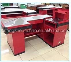 China Steel+ Stainless Steel Deli Counter, Supermarket Checkout Counter Equipment, Cashier Counter for sale