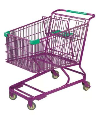 China Unfolding Supermarket Trolley Carts Shopping Trolley For Kids With Baby Seat for sale