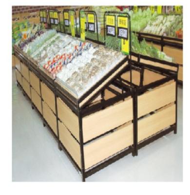 China Double-sided fruit rack supermarket rack vegetable display rack for sale for sale