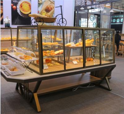 China Customized Modern Manufacture Top Quality Modern Cake Display Fridge / Counter Cake Display Cabinet / Bread Showcase Cake Showcase for sale