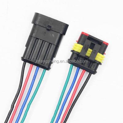 China DJ7021-1.5-21 DJ7021-1.5-11 Electronic Automotive Cable Harness Male To Female Terminal Wire Harness Waterproof Custom Wiring Wire Harness for sale