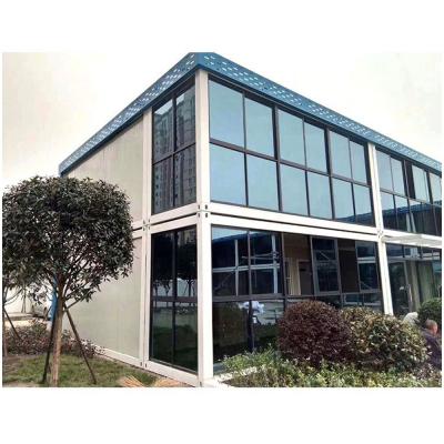 China Low Cost 2 Stories Steel Frame Portable Modular Movable Buildings House Luxury Container Homes Container Houses for sale