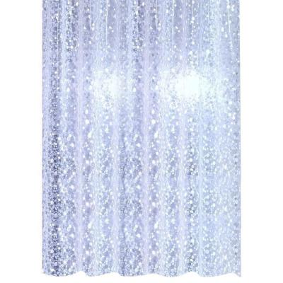 China Natural Clear African Shower Curtain Set Bathroom Curtain Shower Curtains Cheap Viable Price 180X180CM Leaves Shower Curtain Set for sale