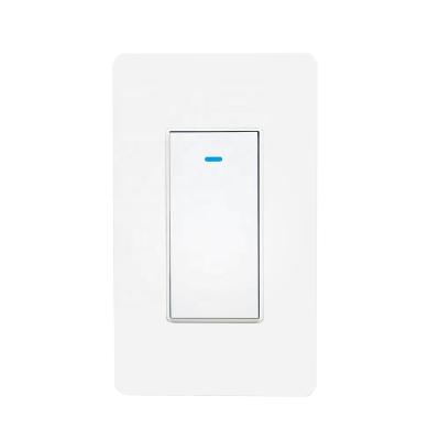 China Smart Home 15A USA AU Standard 2 Way Smart Remote Control 3 Way Tuya APP Google Alexa Voice Control WiFi Button Electric Light Switch for sale