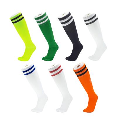 China New Men's Breathable Sports Soccer Football Boots Long Over The Knee High Hockey Non-Slip Baseball Sock Football Socks for sale