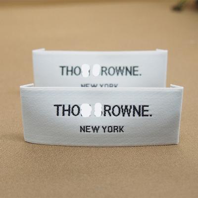 China Sustainable Hot Sale New Product Customized Satin Woven Garment Accessories Screen Apparel Labels For Clothes Hat Shoes for sale