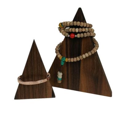 China Simple Solid Wood Black Walnut Eco - Friendly Jewelry , Display Small Props , Triangle Display And Display Props for sale