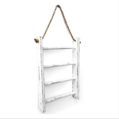 China China Rrope Antique Bathroom Hanging Wooden Towel Rack Bath Towel Rack Scarf Rack for sale