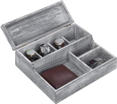 China China vintage ash-washing watch and jewelry storage box 7 interlayer chuck wood tray for sale