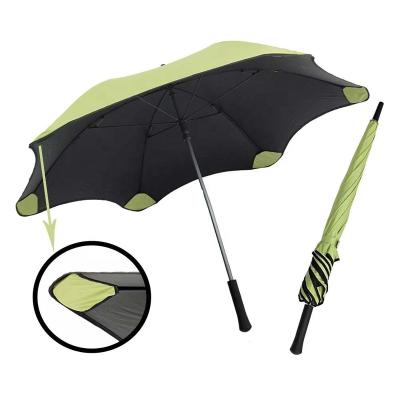 China New round corner minimalist safty special blunt umbrella no trick for sale