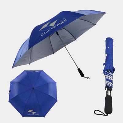 China Auto Open UV Protection Customize Golf Umbrella 2 Folds for sale