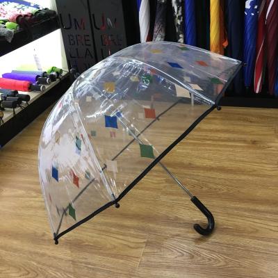 China Transparent POE children's umbrella rain umbrella/kids umbrella/promotion umbrella kids umbrella for sale