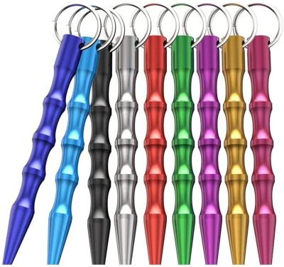 China New-Fashion EIOU Safety Fashion Key Chain, Gifts for Women and Girls, Aluminum Alloy Handmade Portable Package-1 with 9 Items (9 Colors) for sale