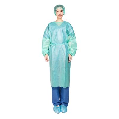 China Ties To Waist And Neck PP+PE Medical Supplies Isolation Gown Surgical Gown Protective Class I With MDR Certification EN 13795-1 for sale