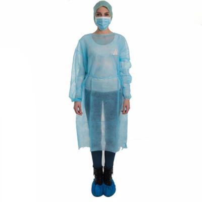 China Disposable pp medical care isolation gown for sale