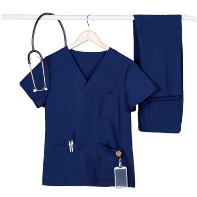 China Doctor Clothes Hospital Uniform Washable Medical Reusable Women Men Anti-wrinkle Breathable Care Scrub Sets Surgical Uniform for sale