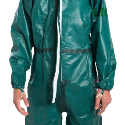 China Medical Care Protective Suit Waterproof Work Clothing Chemical Isolation Gowns Disposable With Hood for sale