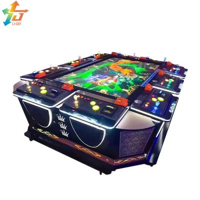 China 1 - 8 Spelers Casino Fish Table Cabinet 100 Inch Arcade Fish Hunter Game Machine Te koop