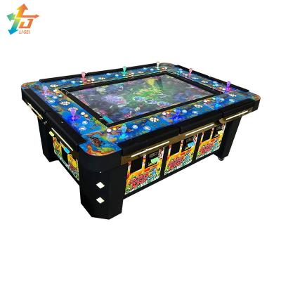 China 55 pulgadas EE.UU. Texas tablas de juegos de pescado Pusher de monedas arcade máquina de juego de mesa de pescado en venta