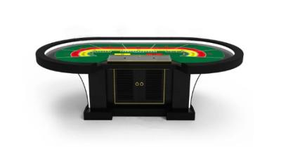 China Waterdicht Casino Baccarat tafel gokken Lumineuse LED Poker Game Table Te koop