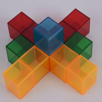 China Construction Toy Acrylic Plastic Cube Blocks Toy Patience Game QL-026 (B) for sale