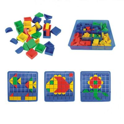 China Gift/early education/kindergarten quality new good for kids plastic intelligence cube colorful block pegboard jigsaw puzzle toy for sale