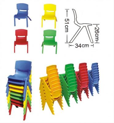 China Stackable Plastic Chair New Fashion Style Environmental/Portable/Durable Durable Comfortable Colorful Plastic Furniture For Kids for sale