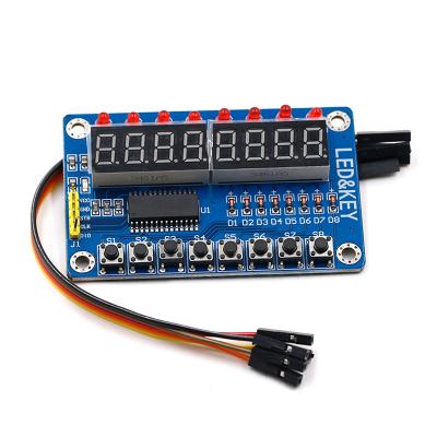 China TM1638 Module Key Display for AVR Arduino New Digital LED 8-Bit TM1638 8-Bit Tube for sale