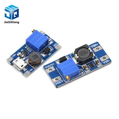 China MT3608 DC-DC Adjustable Boost Module 2A Boost Plate Step Up Module With MICRO USB 2V-24V To 5V 9V 12V 28V MT3608 for sale