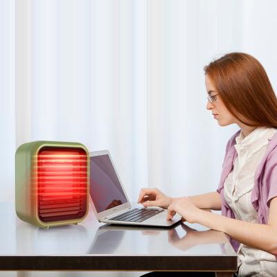 China 1200W Quick Heating Electric Air Heater Fan Lightly Portable Ceramic Heater Personal Office Gift Room Travel Radiator Free Sample for sale