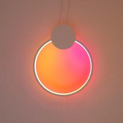 China Fancy Modern RGB Wall Light Led Wall Lamp Living Room Decoration Colorful Bedroom Bedside Wall Lights Dining Room Dimmable Indoor Lighting Lights for sale