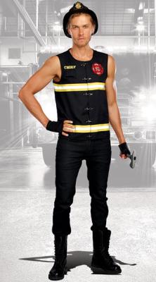 China Firefighter Costumes Wholesale Men's Fire Away Costume for Party Halloween for sale