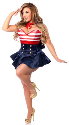 China Sailor Sea Costumes Wholesale Swinging Sailor Corset Dress Costume for Your Halloween Party for sale