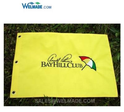 China Arnold Palmer Bay Hill Club Golf Yellow STEERING WHEEL Pin Flag for sale