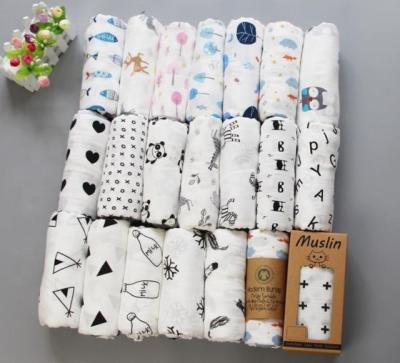 China Wearable 100% Certified Organic Muslin Baby Wrap Bamboo Wrap Baby Blankets for sale