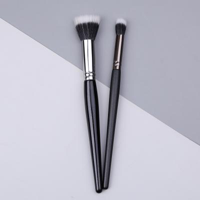 China Angular Blush Professional Single Brush Contour Makeup Brush Customized Logo for sale