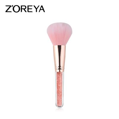 China Soft Touch Zoreya Face Powder Single Pink Diamond Glitter Foundation Makeup Brushes for sale