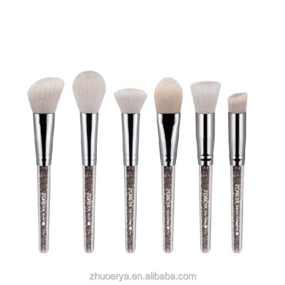 China Angular blush 6 pcs zoreya promotional wholesale price make up reading brush for sale