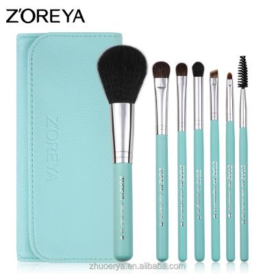 China Angular blush 7pcs taklon hair makeup for resale travel makeup brush set for sale