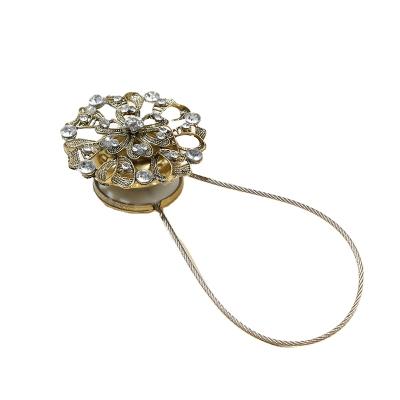 China Wholesale Fashion Style Modern Decorative Flower Magnetic Curtain Tieback,Curtain Tiebacks Accessories for sale