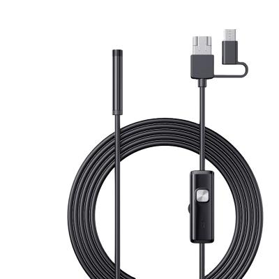 China Waterproof/Waterproof 3 in 1 USB Snake Endoscope Inspection Camera, IP67 Waterproof Borescope, with 6 Adjustable LED Lights for Android, PC for sale