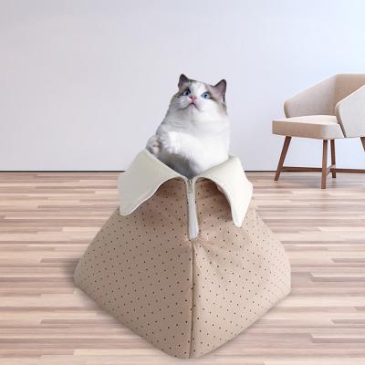 China Wholesale Luxury Pet Breathable Cat House Cat Nest Super Large Cat Dog Bed House Soft for sale